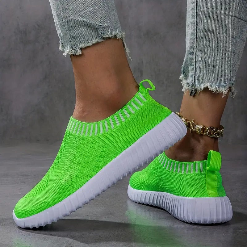 Women's Breathable Sneakers Reinforced Footbed Cushioned Arch Support