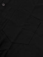 Mens Short Sleeve Linen Shirt Chest Pocket