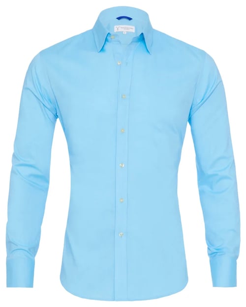 Mens Oxford Shirt Slim Fit Stretch Zip Closure Five Color