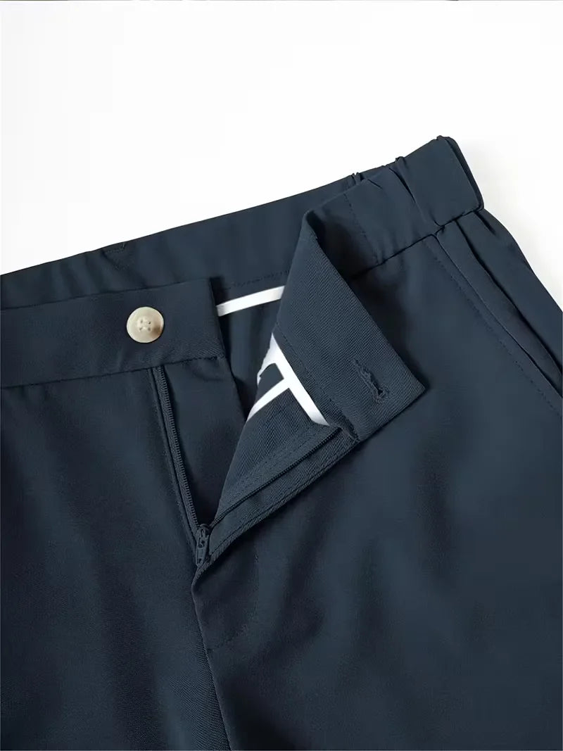 Mens Straight Leg Shorts Side Pockets