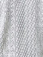 Mens V Neck Polo Jacquard Pattern