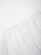 Mens Loose Fit Shorts Elastic Waist Drawstring