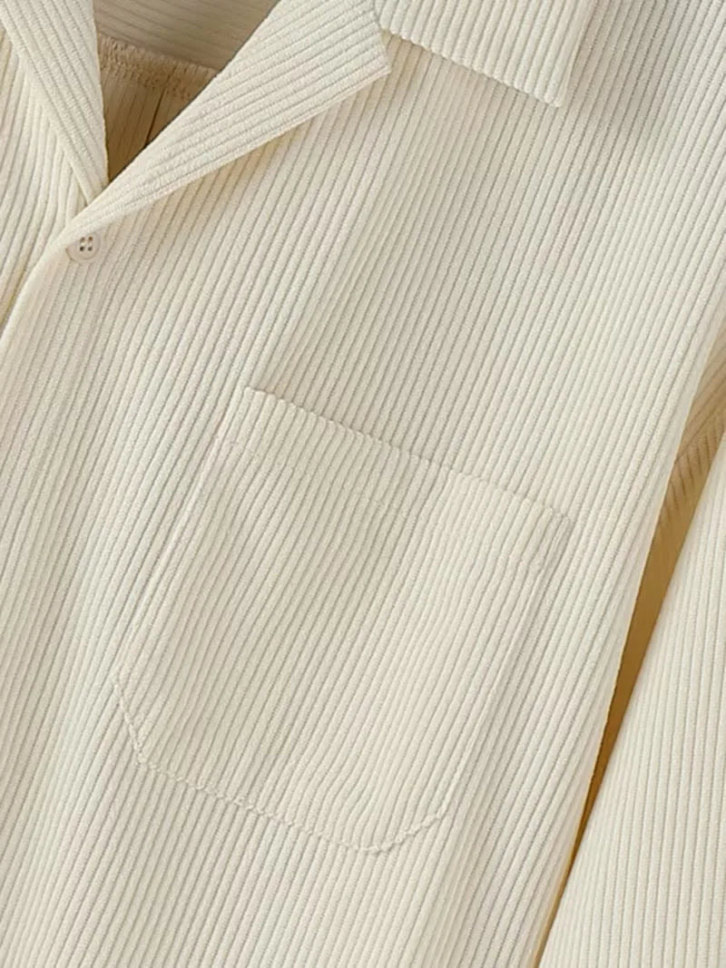 Mens Oversized Casual Shirt Streetwear