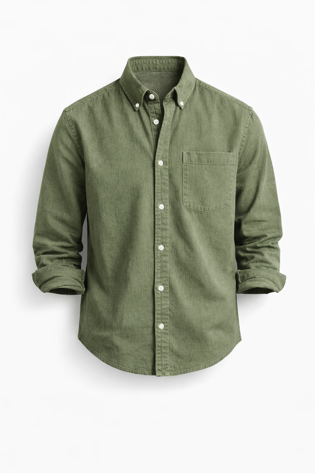 Mens Polyester Shirt Long Sleeve Five Color Seven Size