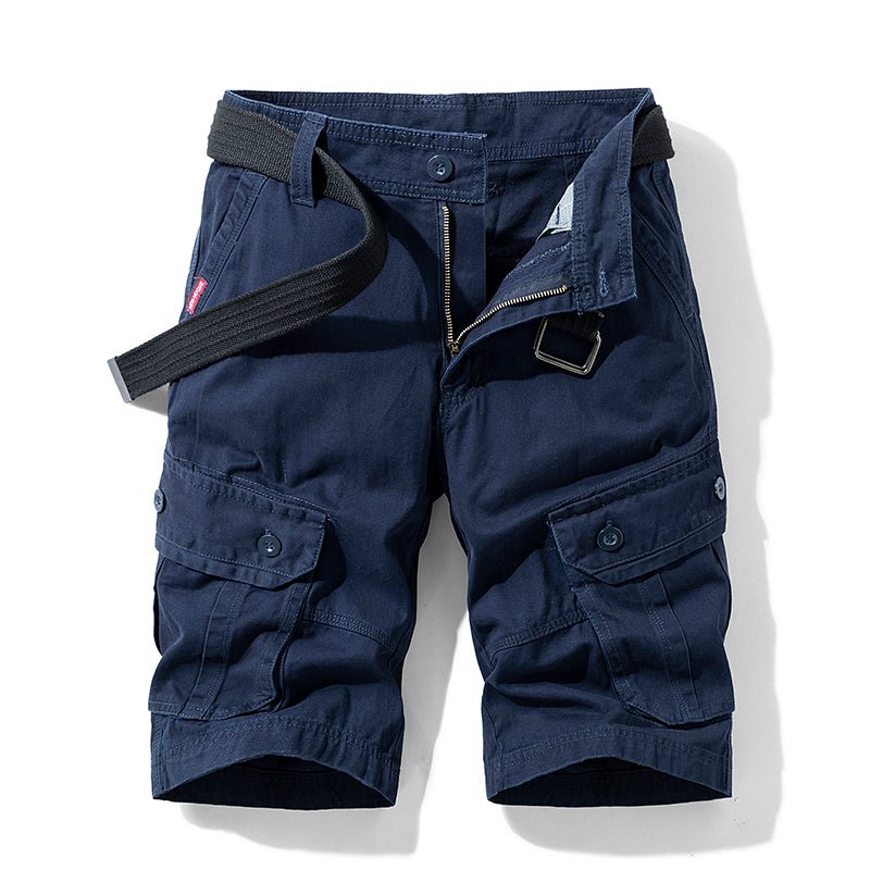 Mens Cargo Shorts Adjustable Hem Side Pocket Five Color