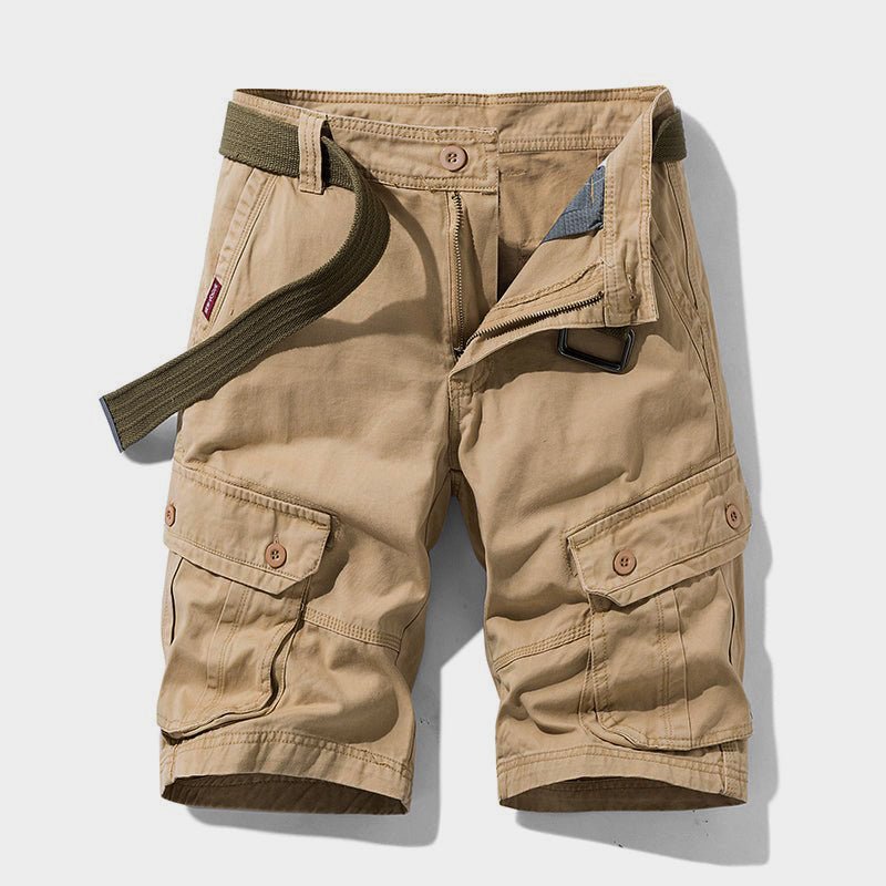 Mens Cargo Shorts Adjustable Hem Side Pocket Five Color