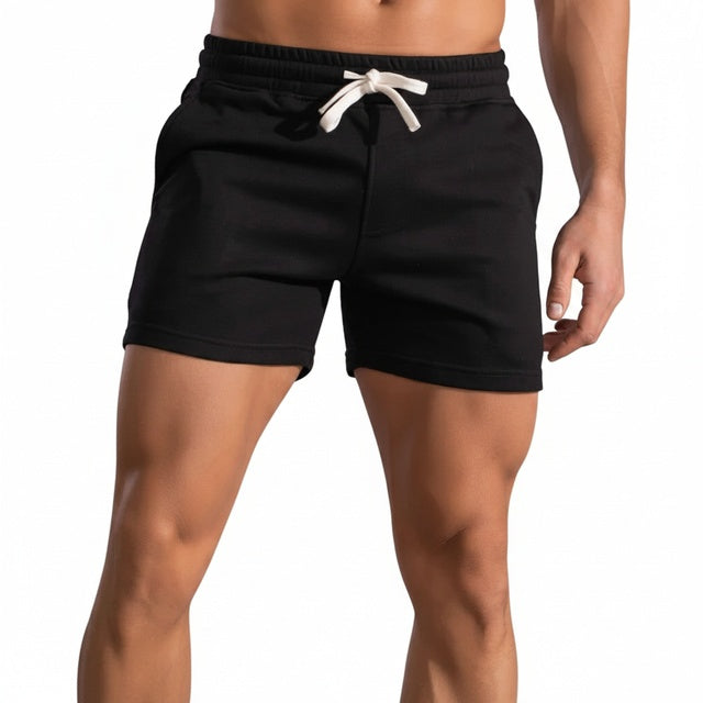 Mens Sport Shorts Elastic Waist Side Pocket Five Color