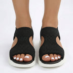 Orthopedic Sport Sandals Knit Slip On Arch Support