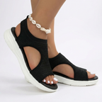 Orthopedic Sport Sandals Knit Slip On Arch Support