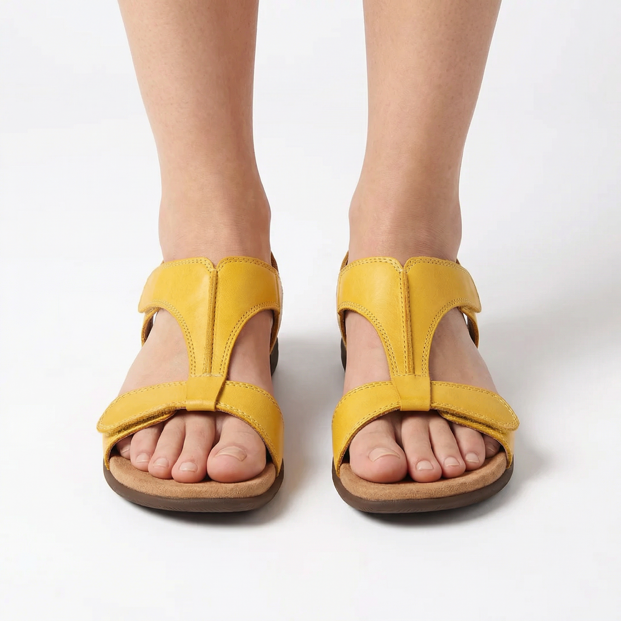 Women's Orthopedic Walking Sandals Velcro Strap Summer