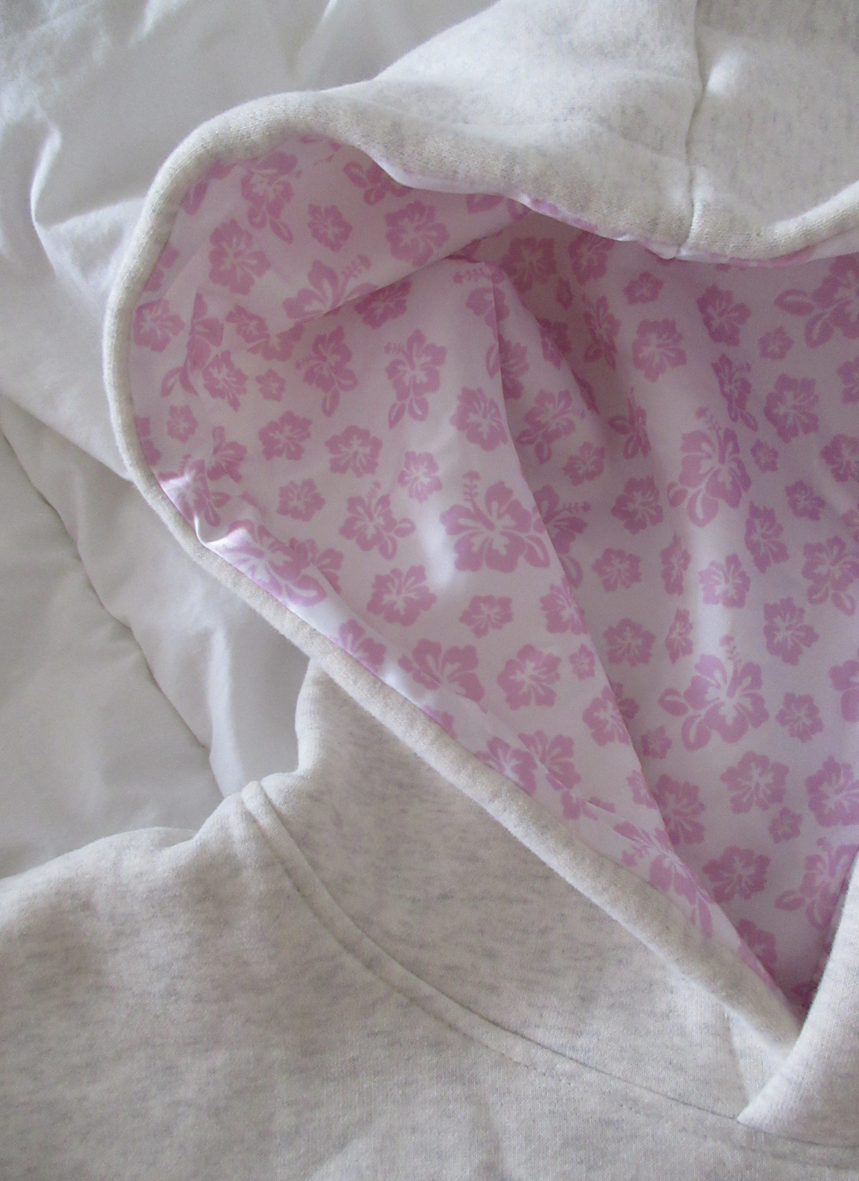 Hibiscus Print Hoodie Graphic Fleece Fall Casual Pullover