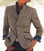 Women's Jacket Solid Color Timeless Elegant Everyday