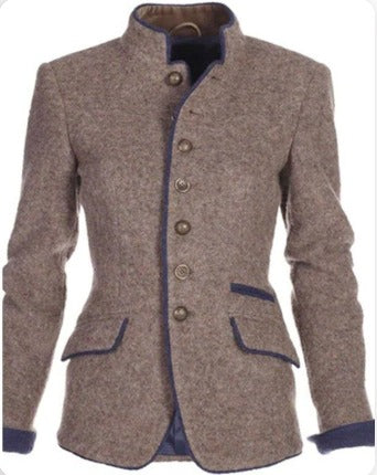 Women's Jacket Solid Color Timeless Elegant Everyday