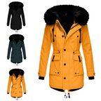 Women's Parka Coat Hooded Winter Padded Elegant Warm