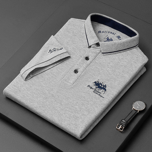 Mens Trendy Polo Shirt Five Color
