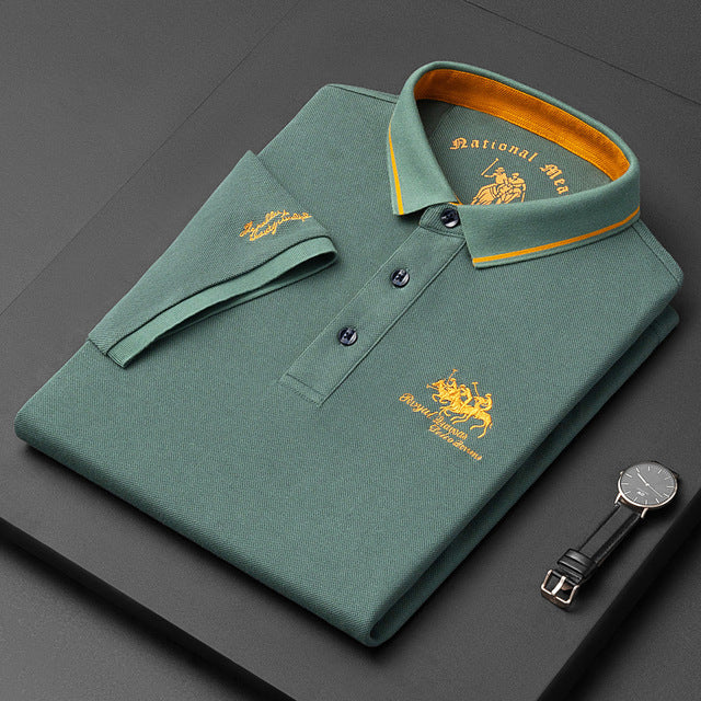 Mens Trendy Polo Shirt Five Color