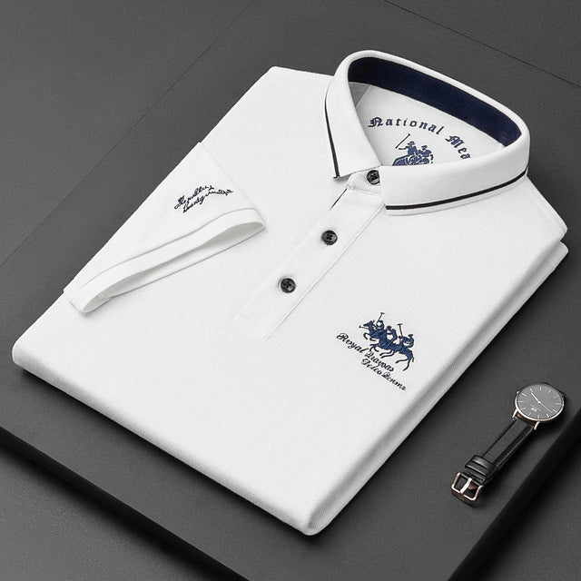 Mens Trendy Polo Shirt Five Color