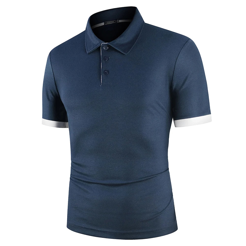 Mens Classic Summer Polo Color Block