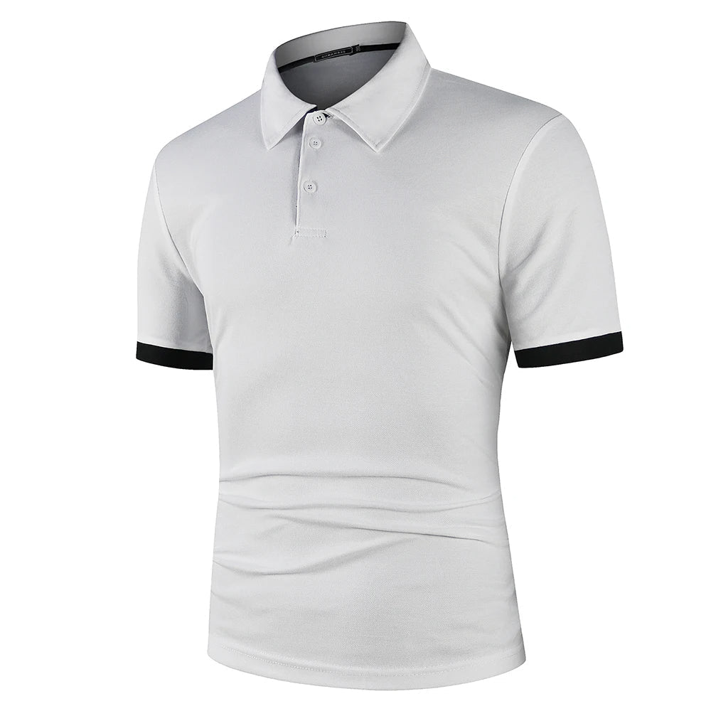 Mens Classic Summer Polo Color Block