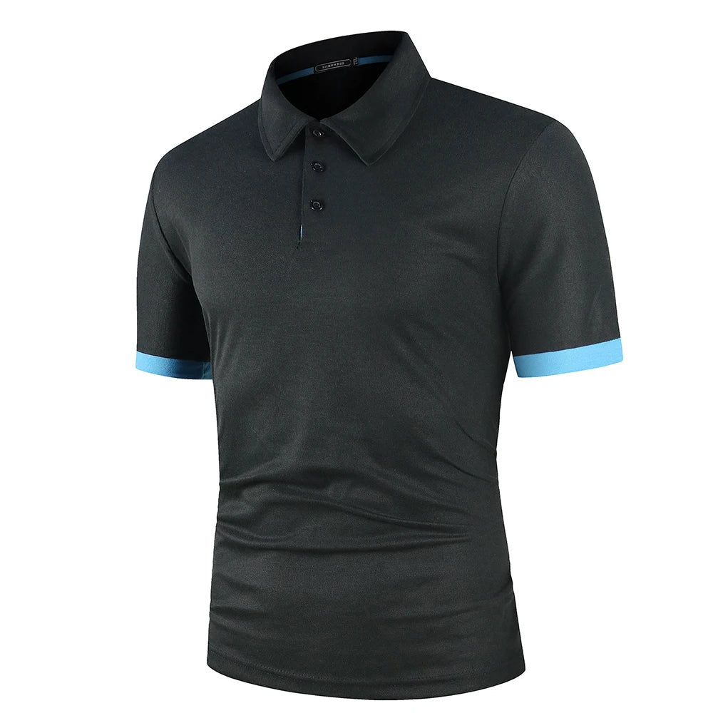 Mens Classic Summer Polo Color Block