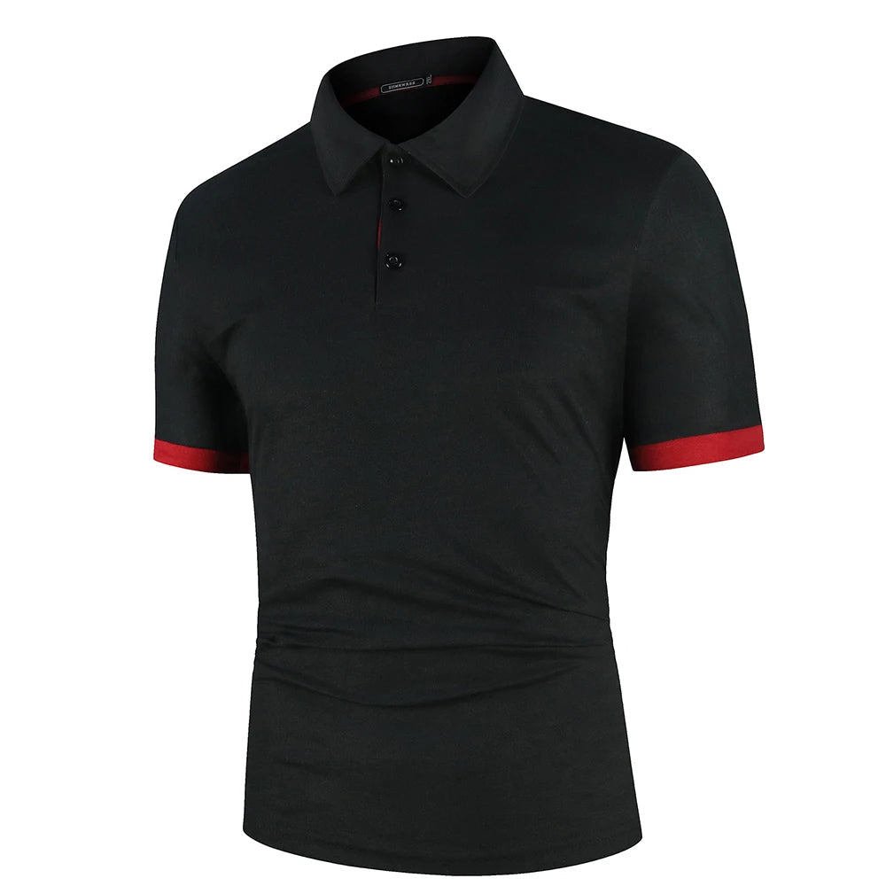 Mens Classic Summer Polo Color Block