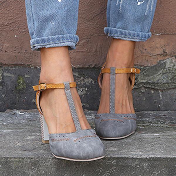 Orthopedic Heels Non-Slip Block Heel
