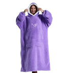 Oversized Fleece Hoodie Plush Soft Hooded Pullover Unisex