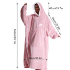 Oversized Fleece Hoodie Plush Soft Hooded Pullover Unisex
