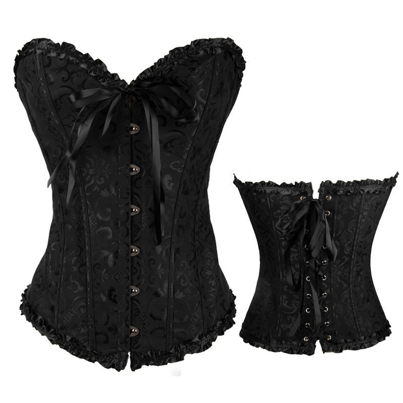 Womens Lace Corset Top Off Shoulder