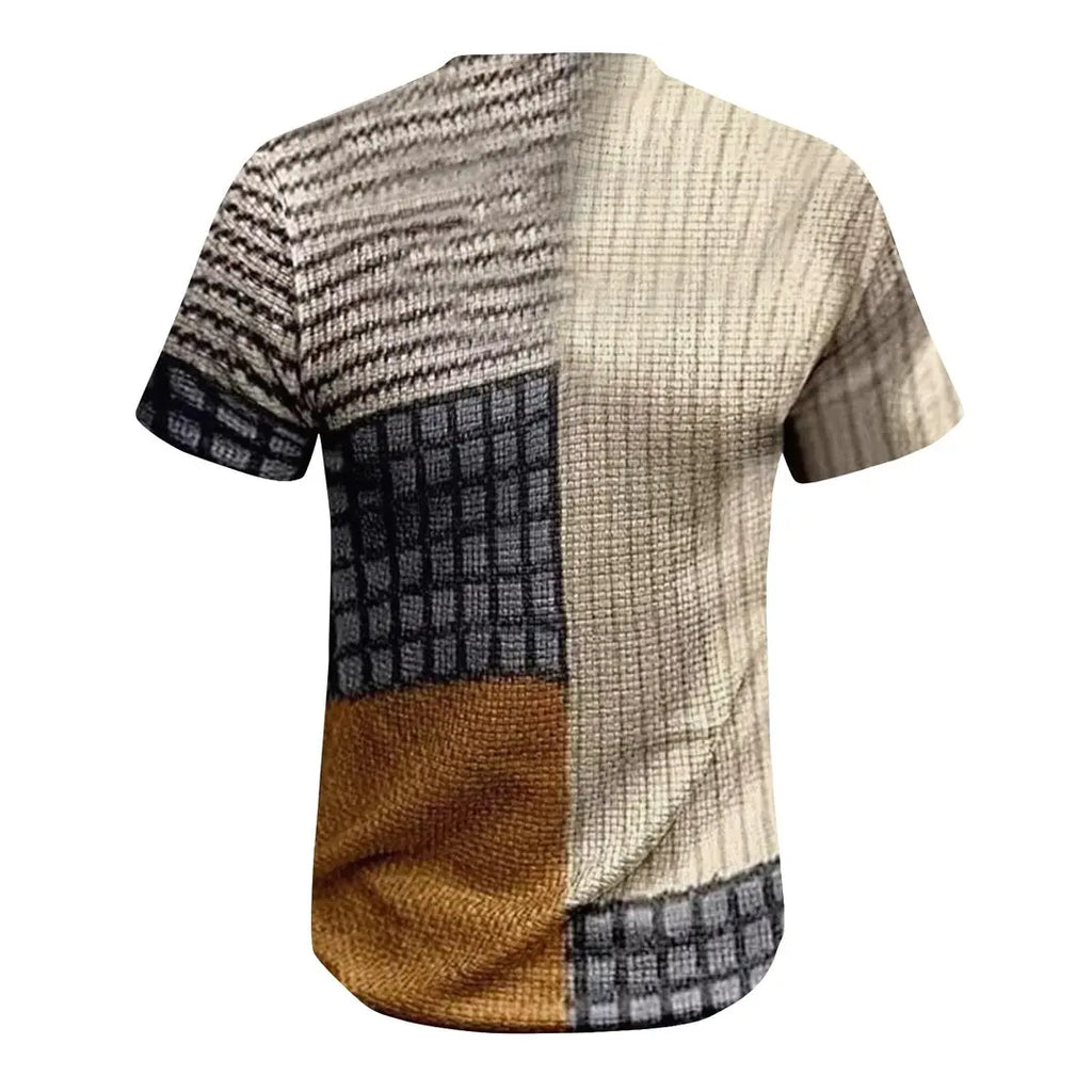 Mens Print Polo Shirt Casual