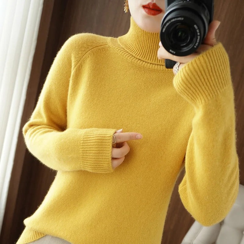 Women's Cozy Knit Sweater Soft Warm Versatile Fall Winter