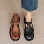 Mary Jane Sandals Vegan Leather Strap
