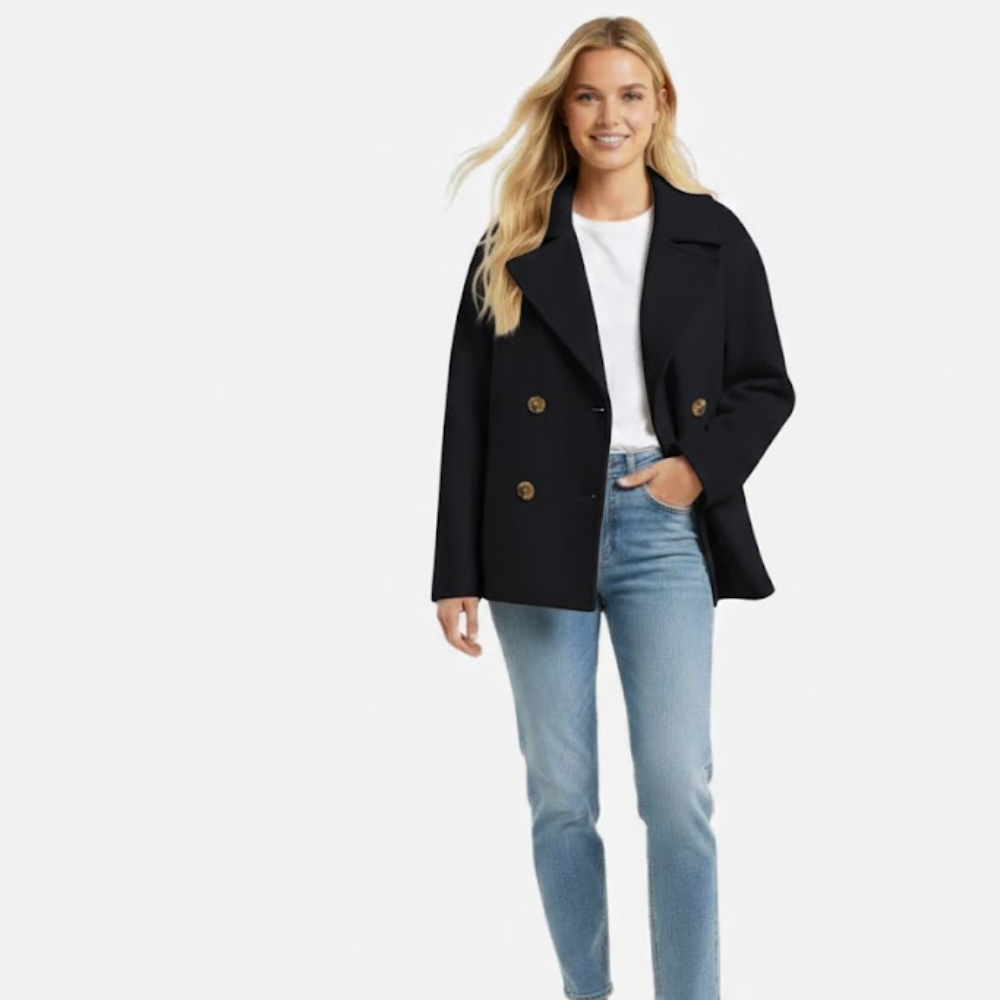 Clarimond | Fashionable Short Jacket for Women Double-Breasted & Stylish
