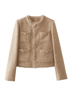 Women's Elegant Jacket Polyester Versatile Smart Casual
