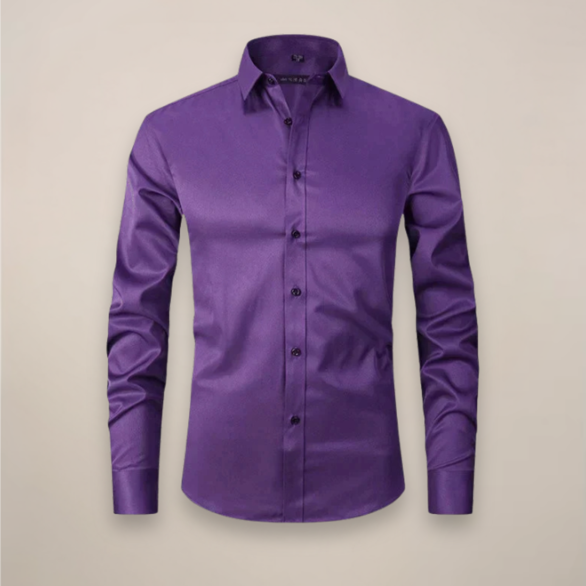 Mens Shirt Long Sleeve Structured Fit Wrinkle Free Five Color