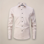 Mens Shirt Long Sleeve Structured Fit Wrinkle Free Five Color
