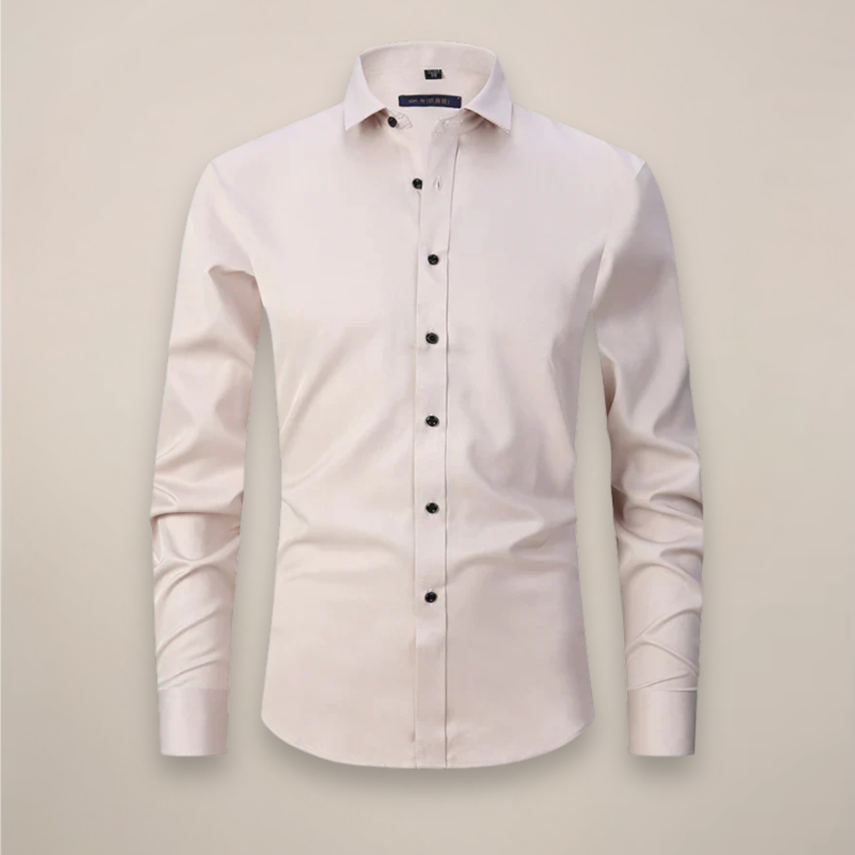 Mens Shirt Long Sleeve Structured Fit Wrinkle Free Five Color