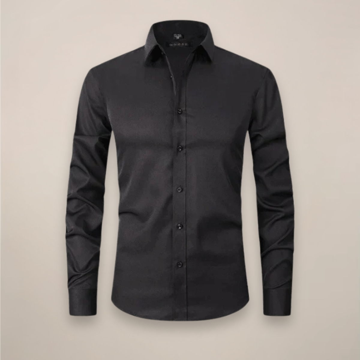 Mens Shirt Long Sleeve Structured Fit Wrinkle Free Five Color