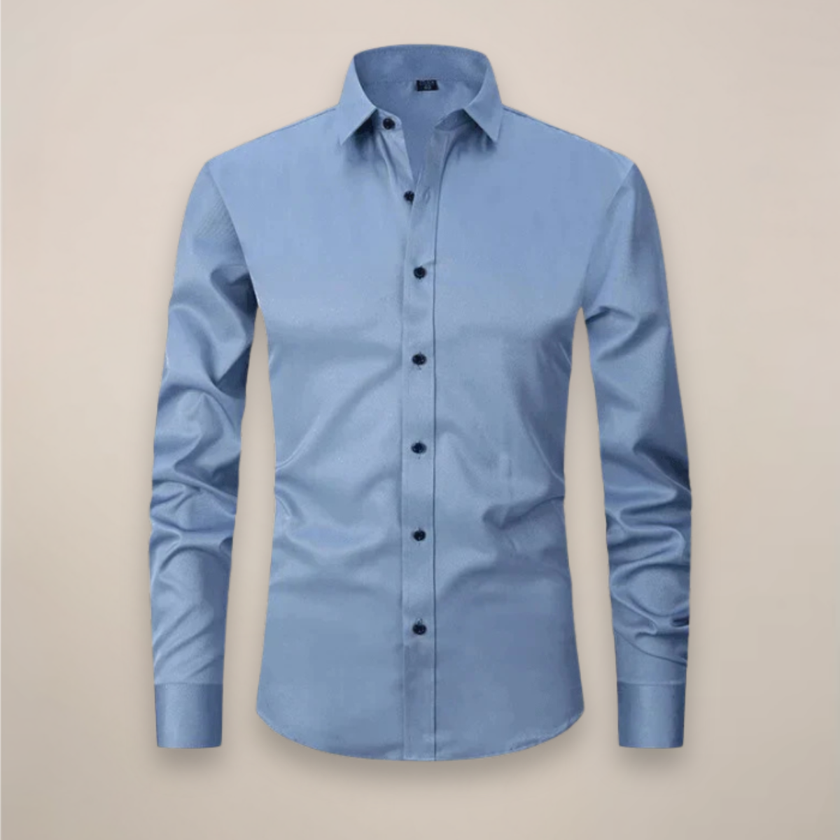 Mens Shirt Long Sleeve Structured Fit Wrinkle Free Five Color