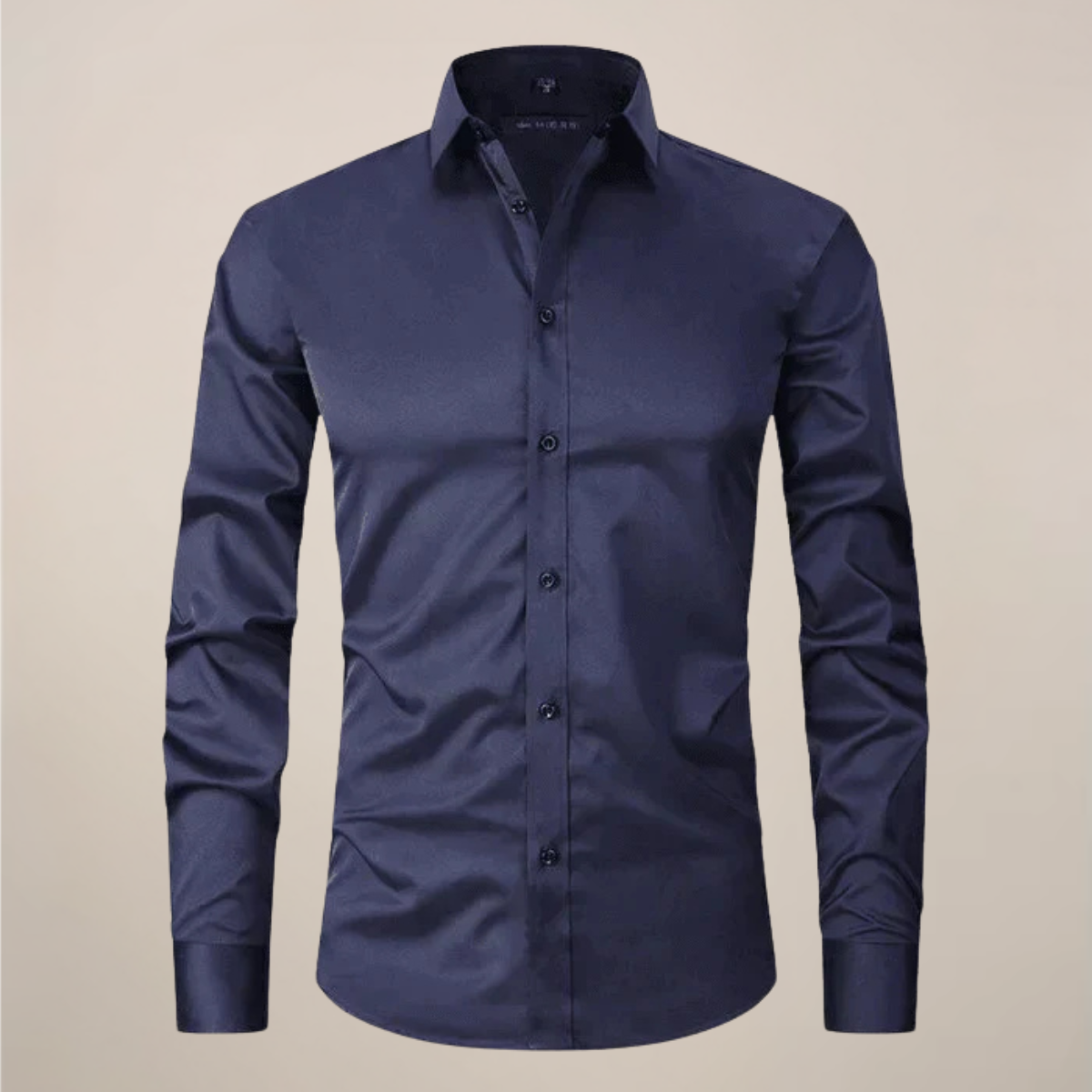Mens Shirt Long Sleeve Structured Fit Wrinkle Free Five Color