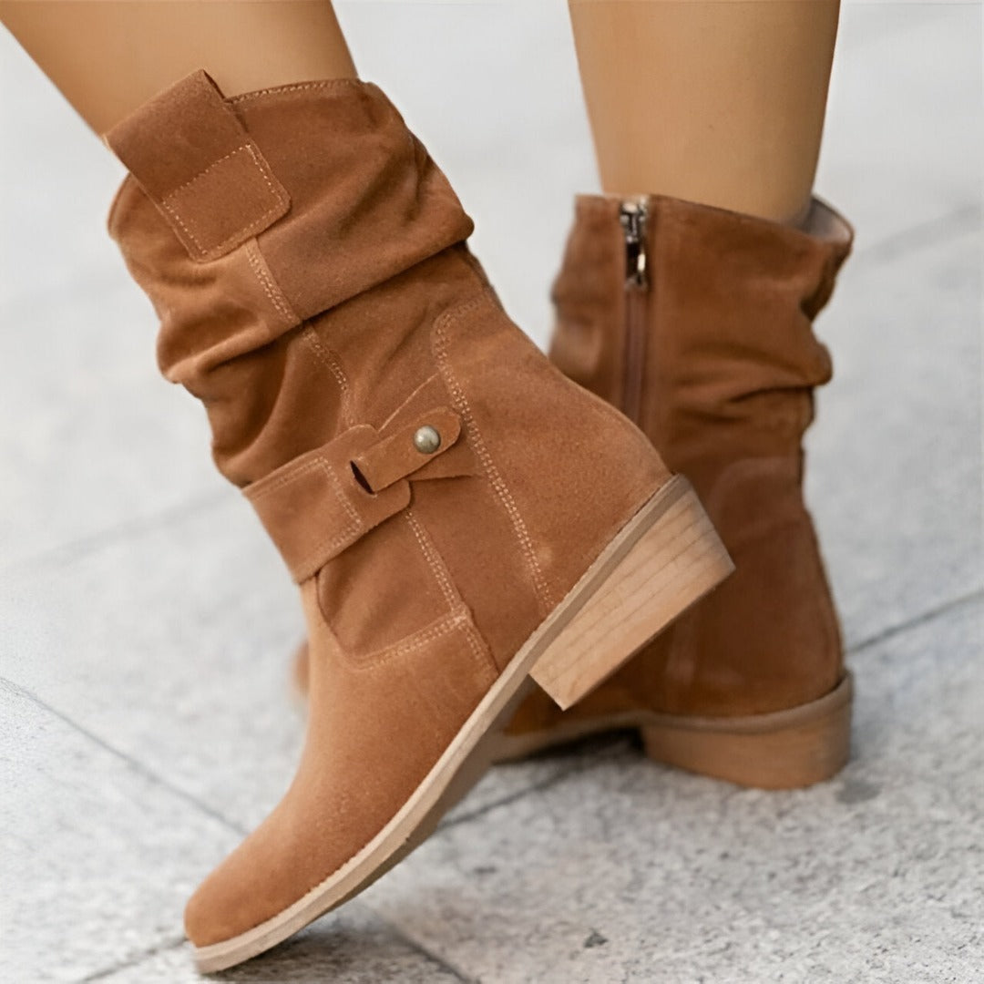 Women's Boots Faux Suede Plush Lined Soft Footbed Comfort