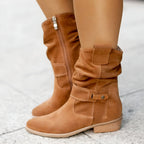 Women's Boots Faux Suede Plush Lined Soft Footbed Comfort