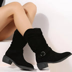 Women's Boots Faux Suede Plush Lined Soft Footbed Comfort