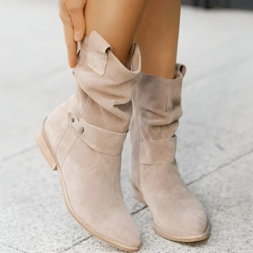 Women's Boots Faux Suede Plush Lined Soft Footbed Comfort