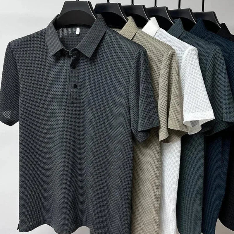 Mens Anti Wrinkle Short Sleeve Polo