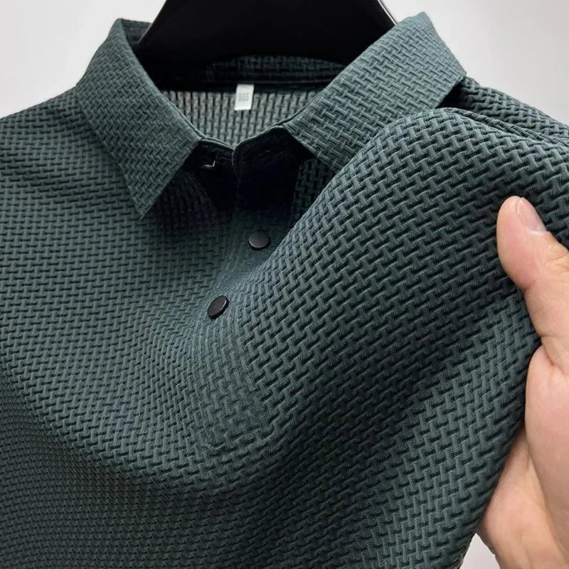Mens Anti Wrinkle Short Sleeve Polo