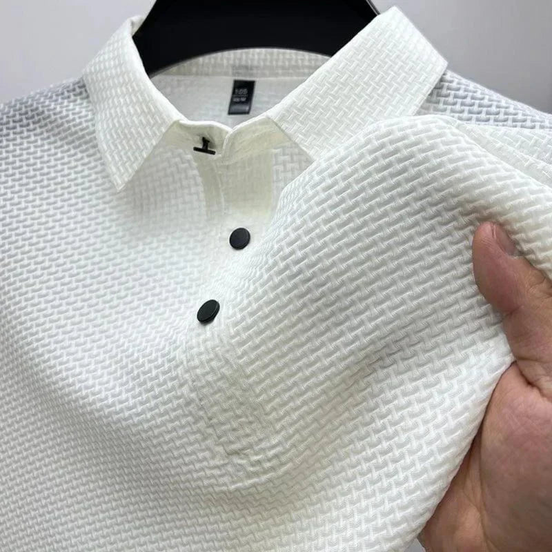 Mens Anti Wrinkle Short Sleeve Polo