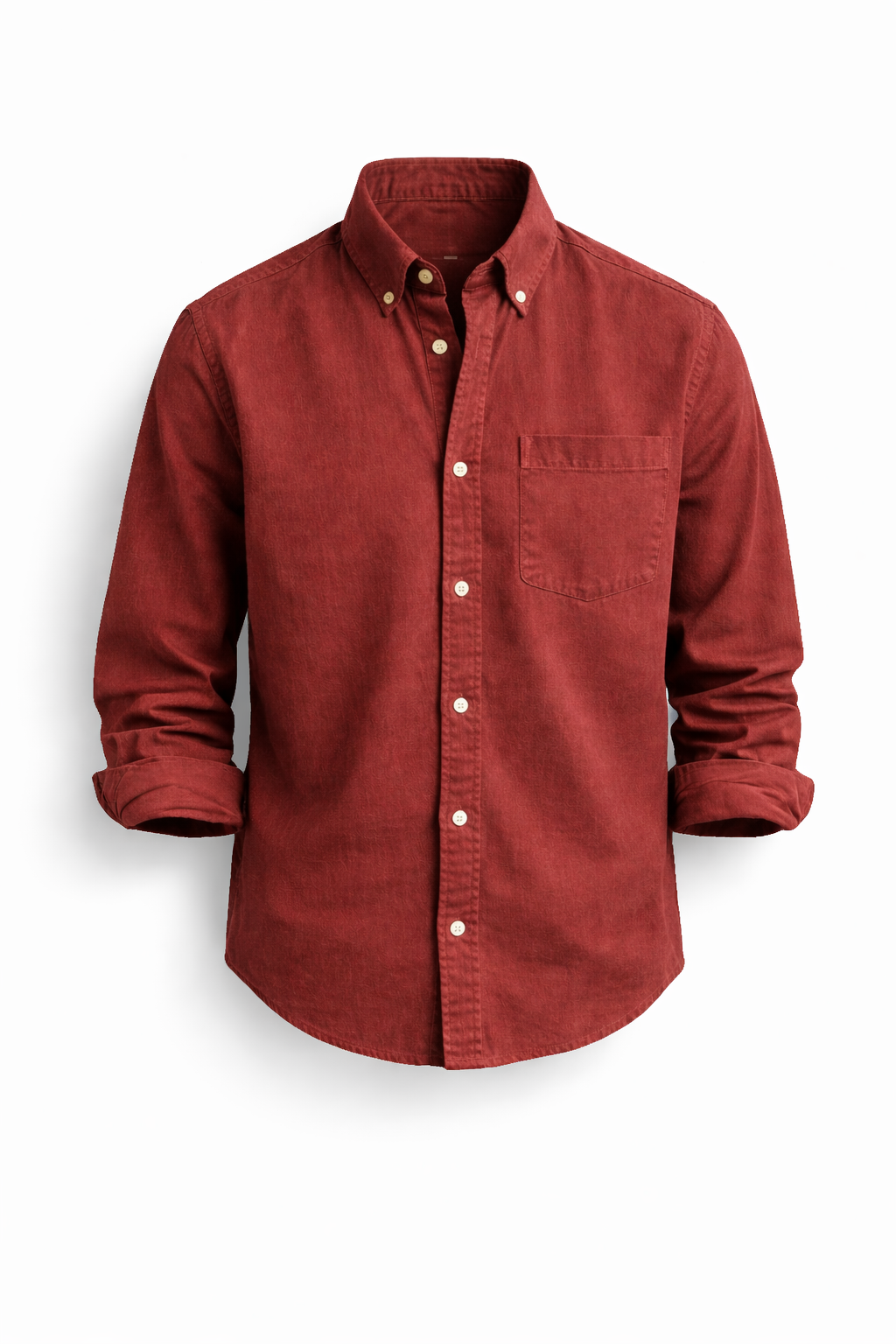 Mens Polyester Shirt Long Sleeve Five Color Seven Size