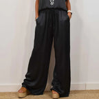 Two-Piece Set Blouse Pants Drawstring