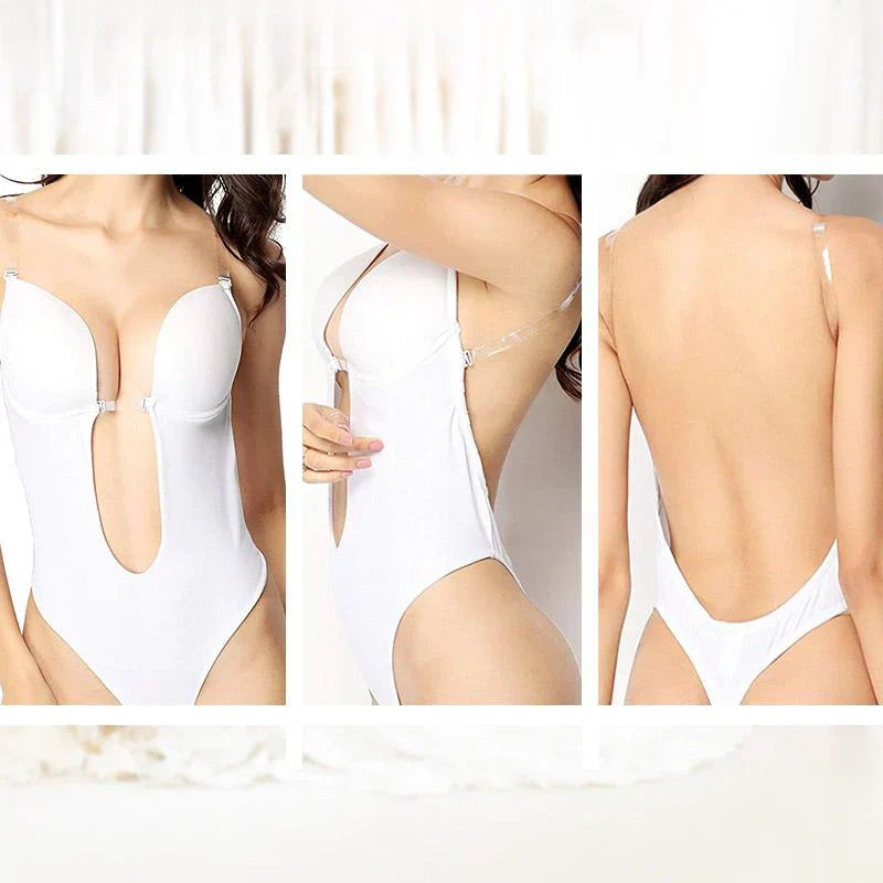 Backless Bodysuit Bra Invisible Support